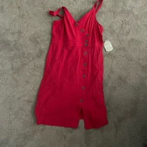 Altar’s State, red, button up dress